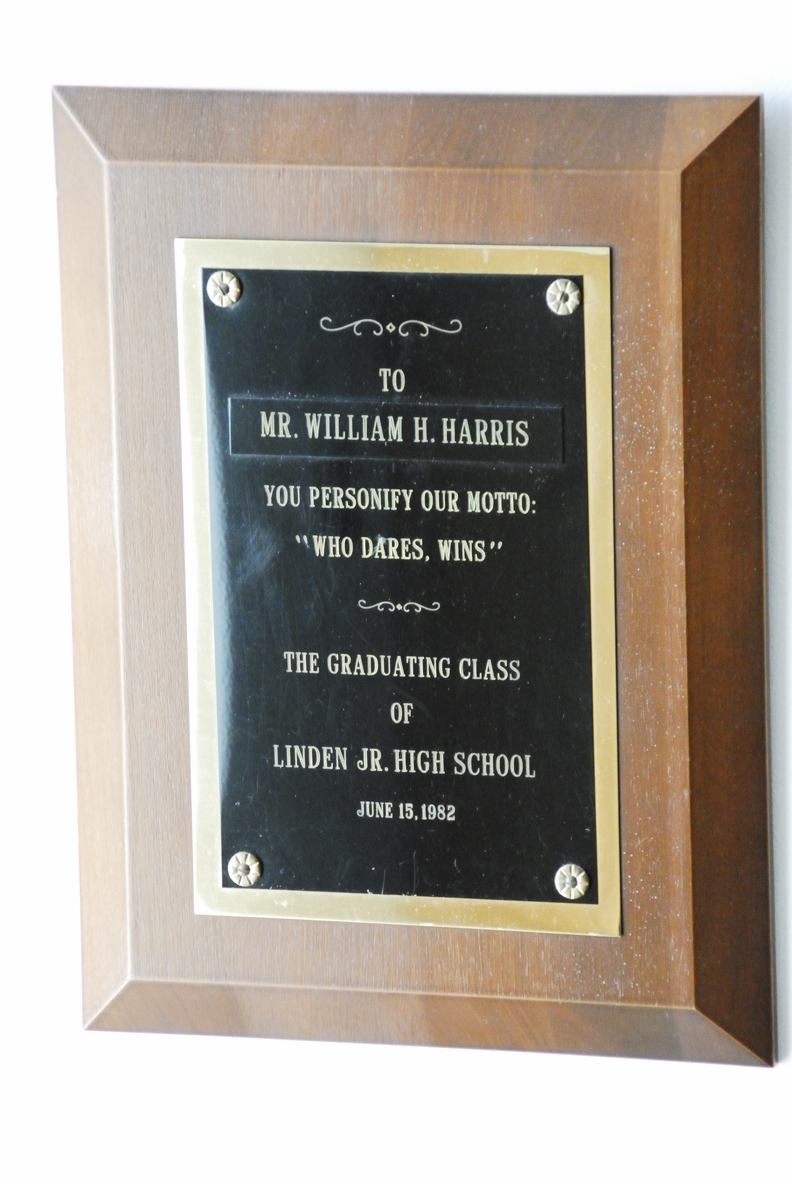 1982 — You personify our motto: “Who Dares, Wins”